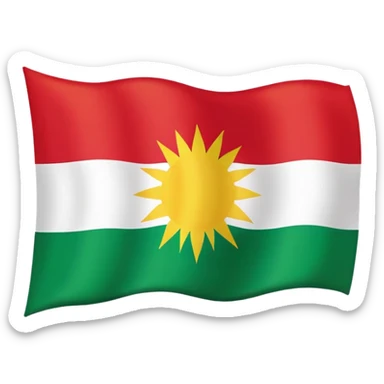 Kurdistan flag sticker