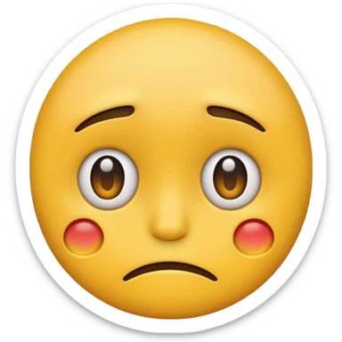 Very very very very very sad normal yellow emoji head  sticker