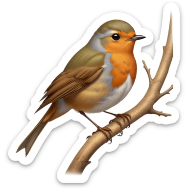 cinematic-robin-realistic-full-body-perched-emoji,-tiny-energetic-frame-balanced-on-a-delicate-branch,-vibrant-orange-breast-contrasting-against-soft-brown-feathers,-small-dark-eyes-glimmering-with-quiet-warmth,-dainty-beak-slightly-parted-as-if-mid-song,-slender-legs-gripping-the-bark-lightly,-simplified-yet-realistic-focused-features,-highly-detailed,-glowing-with-a-gentle-springtime-light sticker