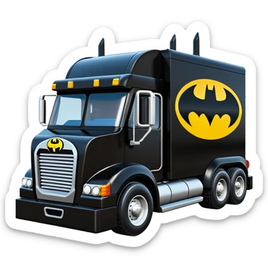 futuristic Batman’s Venomobile  loosely based on 1956 freightliner moving truck Lego (flat long straight organically-shaped mechanical roomy interior seating inside the body) stealthy town hot rod desert dirt racing rwd rail sticker