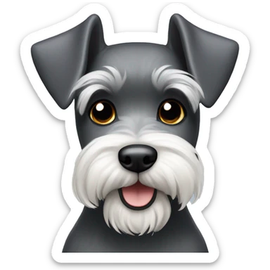 mini schnauzer  sticker