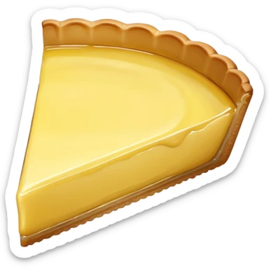realistic a piece of lemon Tart sticker