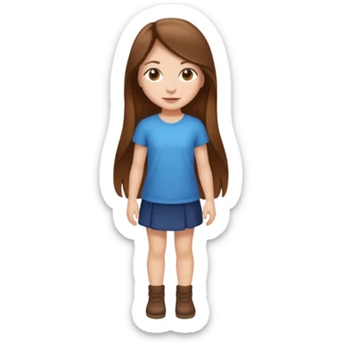 High resolution of ful body girl sticker