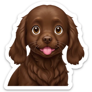 Boykin spaniel blowing kiss  sticker