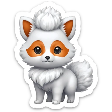 Alolan vulpix (all white) sticker