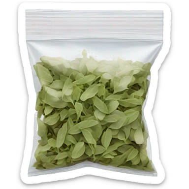 Ziploc bag with oregano sticker