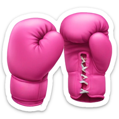 pink boxing gloves sticker