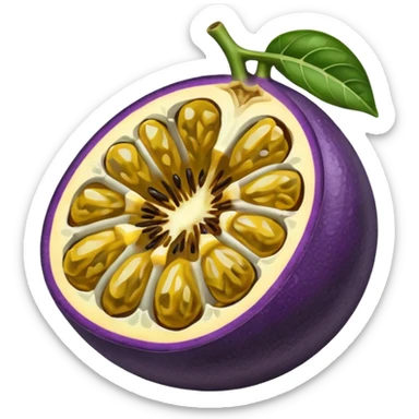 whole passion fruit sticker
