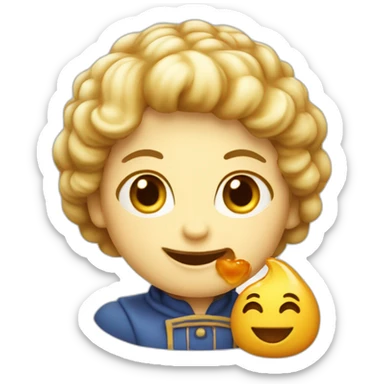 Salamèche sur un chat avec de la crème glacée sticker