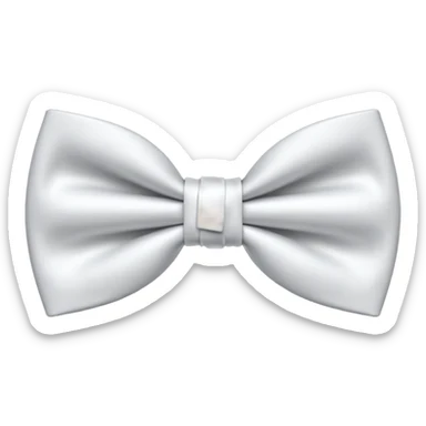 White bow tie like iPhone bow tie sticker
