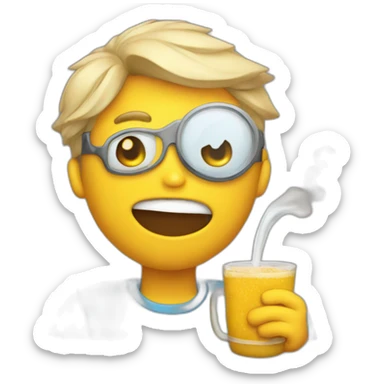 un termo y un mate sticker