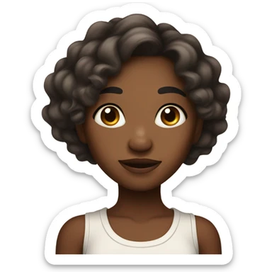 Hyperpigmentation girl sticker