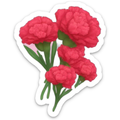 bouquet of carnations sticker