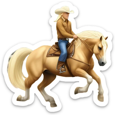 Palomino horse rodeo sticker
