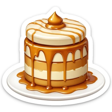 Salted caramel dessert  sticker