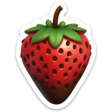 Chocolate covered strawberry  sticker