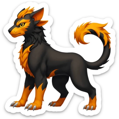 Houndoom-Tigress-Luxray-Gryphon-fusion (full body) sticker