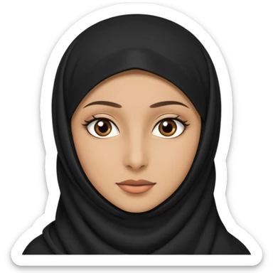 Muslim woman with niqab sticker