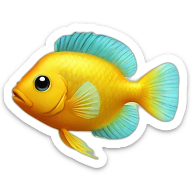 tropical fish sticker