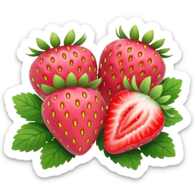 nenuphar with Strawberries  sticker