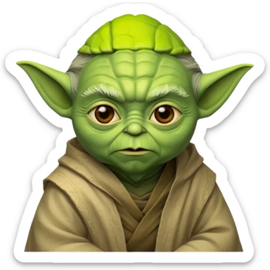 master yoda minimalist sticker