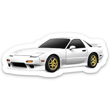 1987 white rx7 sticker