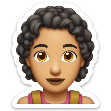 Gordita morena sticker