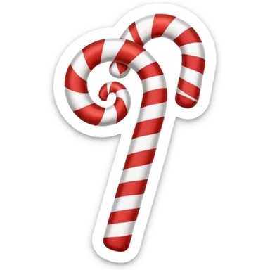 Candy cane goth sticker