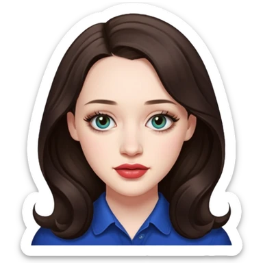 Kat Dennings real features sticker