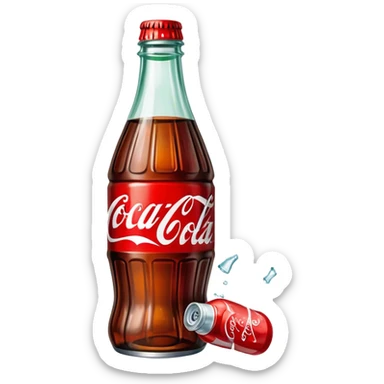 Broken Coca Cola  sticker