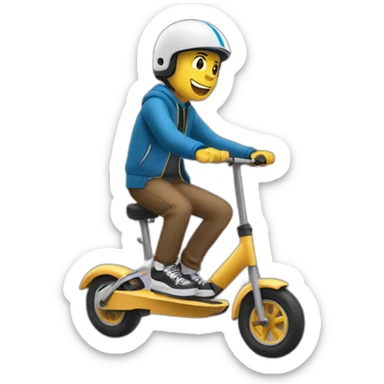 Trottinette freestyle sticker