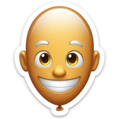 Balloon smiling sticker