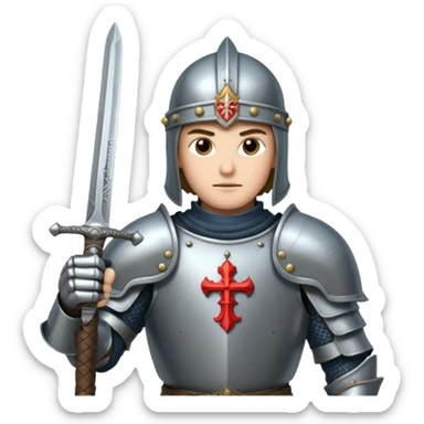 A crusader sticker