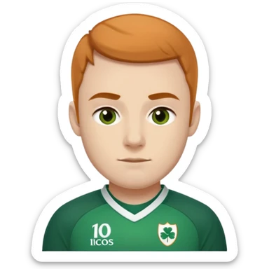 Irish rugby jersey number 10 Crowley sticker