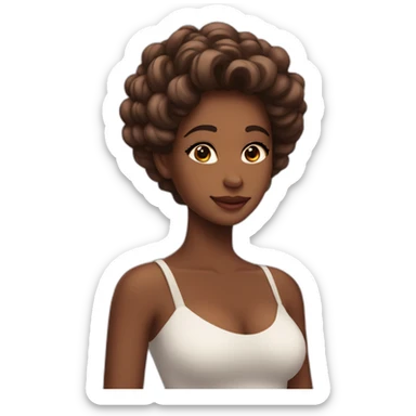 La belleza se adorna bajo el cielo con tu mirada sticker