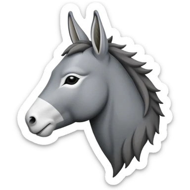 Game of thrones style picture square frame with a donkey Sigil in stark Colors sticker