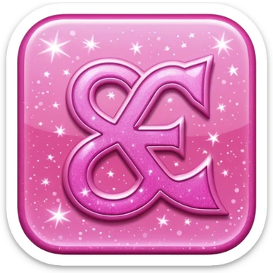 glitter pink simbolo Douyin sticker