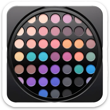 Multichrome Colorshifting eyeshadow, black palette sticker