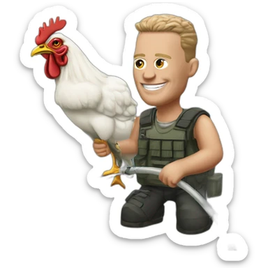 Gazza’s trip to the Gaza Strip fishing rod KFC chicken sticker