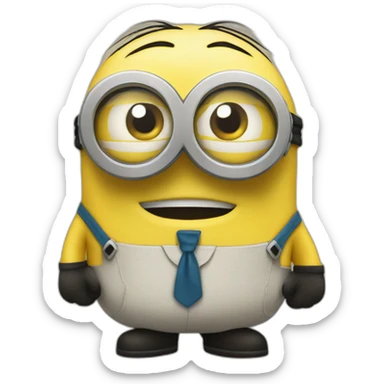 Un minions en peluche sticker