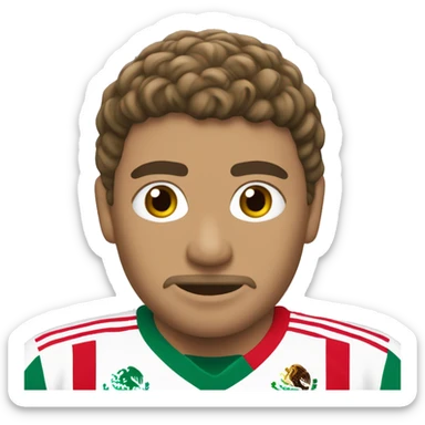 SOLO CAMBIA DE JERSEY AL DE LA SELECCION MEXICANA Y HAZLO DE MEDIO CUERPO sticker