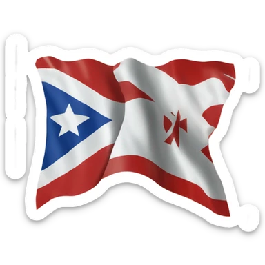 Tongan flag and Argentinian flag sticker