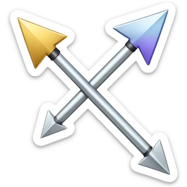 An upward-pointing arrow with "+1" or "LVL UP" text next to it. arrow and plus sign should be seperate sticker