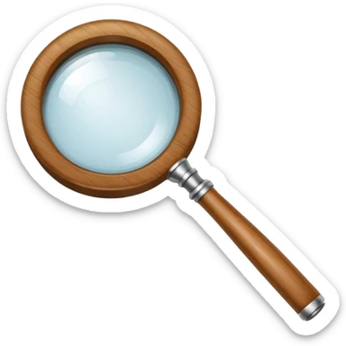 magnifying glass sticker