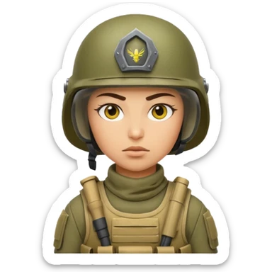 Ukrainian intelligante agency warrior sticker