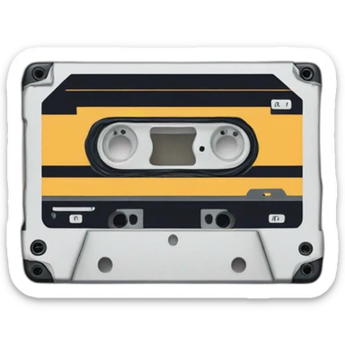 cassette tape sticker