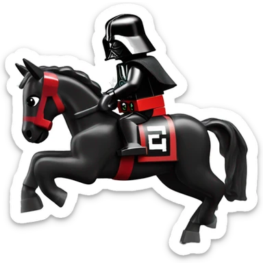 Lego horse racing Darth Vader’s horse  sticker