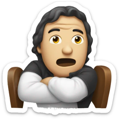 Emoji qui se mord la lèvre  sticker