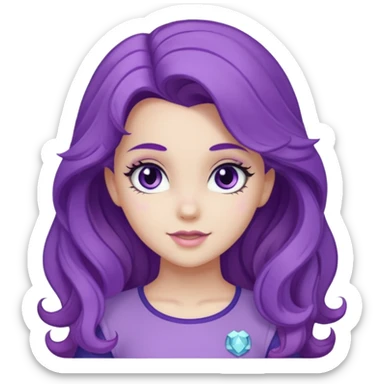 rarity equestria girl and wavy hair sticker