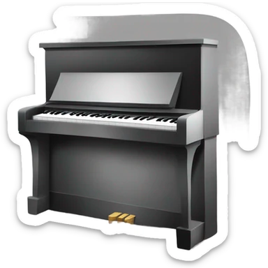 A piano logo for an entreprise named Airbn'Zik sticker